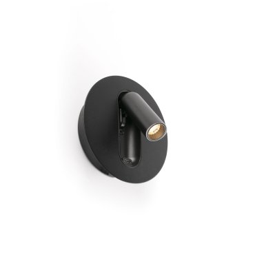 Faro Timit - lampe de chevet avec port usb - 5,3 x 11,2 x 3 cm - 4,5W LED inclus - noir mat