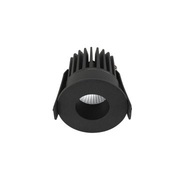 Nova Luce Petit - spot à encastrer - Ø 62 mm, Ø 55 mm à encastrer - 9W LED inclus - IP42 - noir sable