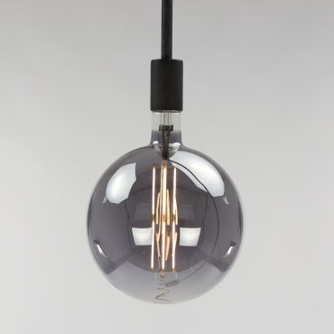 Vico Lampe à filament LED dimmable - Ø 20 x 28 cm - E27 - 8W - 2700K - gris
