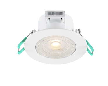 Sylvania Start Eco Spot - spot encastré - Ø 87 mm, 74 mm encastré - 5W LED inclus - IP44 - blanc
