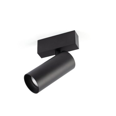 Faro Neso Hole - Spot sur rail magnétique - 20 x 3,5 x 10 cm - 20W LED blanc chaud (3000K) inclus - faisceau de 36° - noir