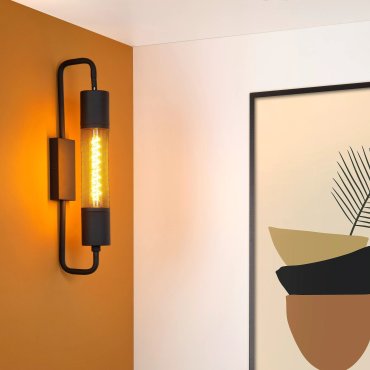 Lucide Calixt - applique murale - 8 x 14 x 51 cm - noir