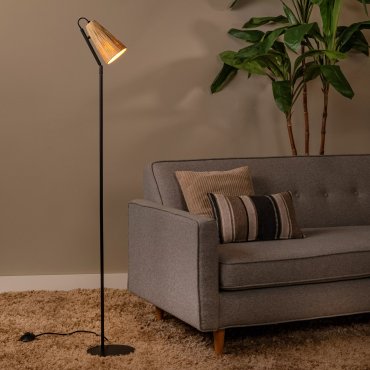 Lucide Bensen - lampadaire - Ø 22 x 152 cm - naturel