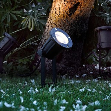 Nordlux Spotlight - spot de jardin sur pique - Ø 10 x 38 cm - IP54 - noir