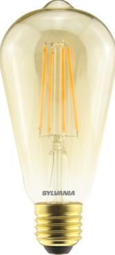 Sylvania Toledo RT Gold - E27 - Ø 6,5 x 14,3 cm - 6W dimmable - 2500K