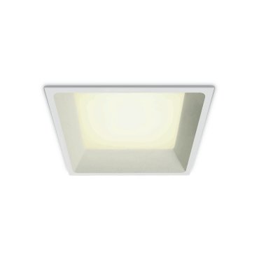 ONE Light SMD Dark Light - spot à encastrer - 170 x 170 mm, 160 x 160 mm taille d'encastrement - 22W LED inclus - blanc - couleur de lumière blanche