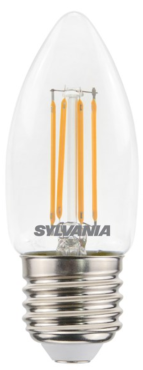 Sylvania Toledo RT Candle - E27 - Ø 3,6 x 9,5 cm - 4,5W dimmable - 2700K