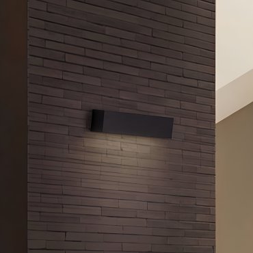 Nova Luce Allure - applique murale extérieure - 22 x 5,5 x 5,3 cm - 8W LED inclus - IP65 - noir sablé