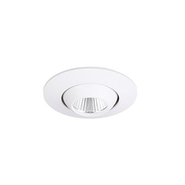 Maxlight Yuca Round Tilted - spot encastré 1L - Ø 55 mm, Ø 45 mm taille d'encastrement - 3W LED inclus - blanc