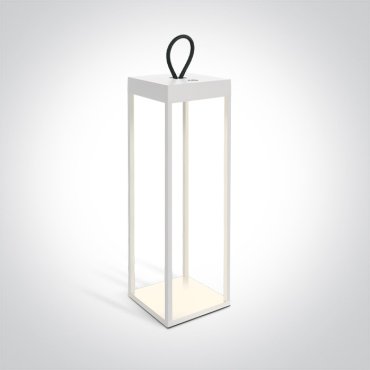 ONE Light Rechargeable Path Light - lampe de table - 15 x 15 x 50 cm - 2.2W dimmable LED inclus - IP65 - blanc