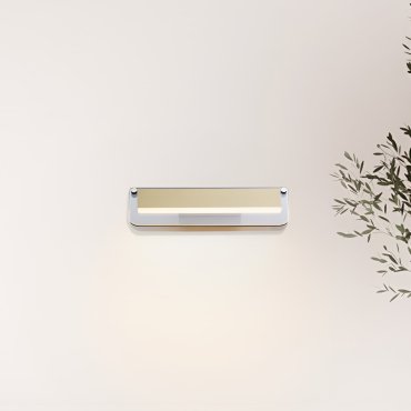 Nova Luce Apnea - applique murale - 30 x 8,5 x 11 cm - 7W LED inclus - noir sablé, or et gris