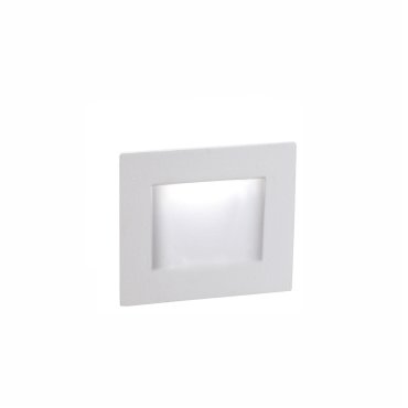 Nova Luce Krypton - applique encastrée - 8 x 7 x 8 cm - 3W LED inclus - IP54 - blanc