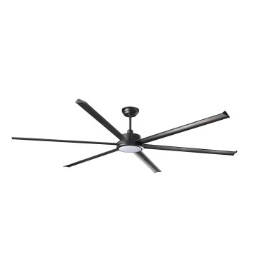 Faro Rotterdam 25 XXL - ventilateur de plafond avec lumière et télécommande - Ø 250 cm - 32W LED inclus - noir mat