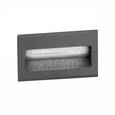 Nova Luce Krypton - applique encastrée - 8,5 x 8 x 5,5 cm - 1,5W LED inclus - IP54 - gris foncé