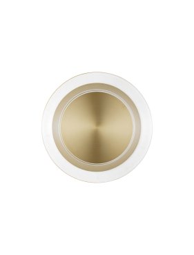 Nova Luce Airida - applique murale - Ø 17 x 6 cm - 8W LED inclus - laiton doré
