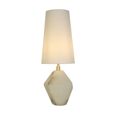 Searchlight Apex - lampe à poser - Ø 20 x 56 cm - blanc