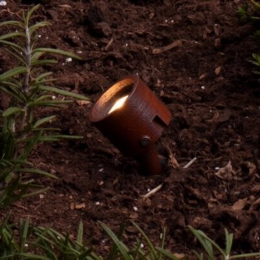 Nova Luce Sento - spot sur piquet - Ø 3,5 x 5 cm - 3W LED inclus - IP65 - corten