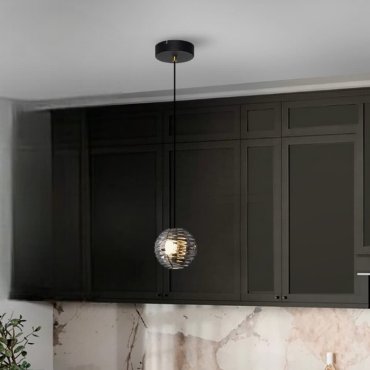 Nova Luce Las - lampe suspendue - Ø 15 x 145 cm - 13W LED inclus - noir sablé, or et gris fumé