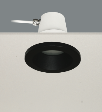Artdelight Bados - spot encastré 1L - Ø 95 mm, Ø 84 mm encastré - IP65 - noir