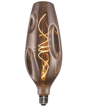 Daylight Italia Ampoule LED Bumped Bottle - Ø 11 x 30,7 cm - E27 - 5W dimmable - 1800K - fumée