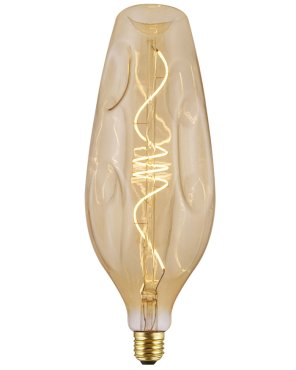 Daylight Italia Ampoule LED Bumped Bottle - Ø 11 x 30,7 cm - E27 - 5W dimmable - 1800K - ambre