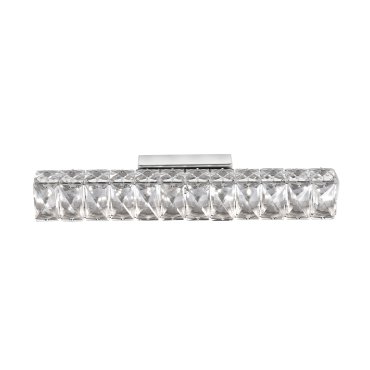 Nova Luce Corona - applique murale - 40 x 7 x 7 cm - 8W LED inclus - chrome