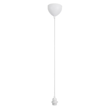 Nordlux Basic - lampe suspendue - Ø 12,4 x 200 cm - blanc