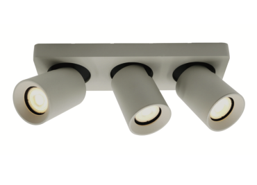 Artdelight Megano - spot en saillie 3L - 30 x 10 x 11,5 cm - gris soie