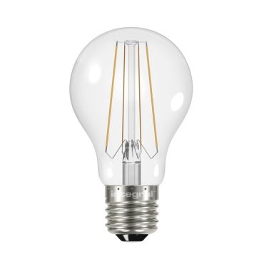 Ampoule LED intégrée - E27 - Ø 6 x 10,8 cm - 6W non-dimmersible - 2700K - transparent