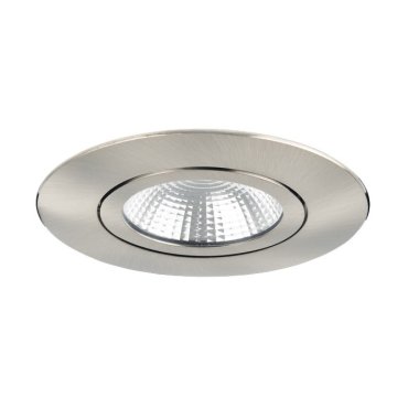 Integral LED Lux Ultra Slim - spot à encastrer - Ø 83 mm, Ø 65 mm encastrable - 6,5W LED dimmable inclus - nickel satiné