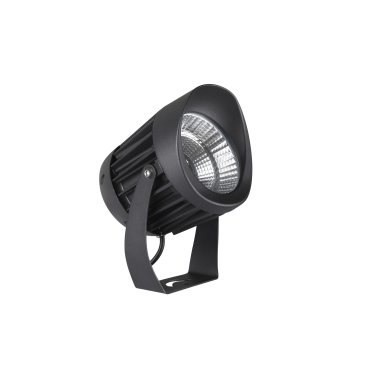 Nova Luce North - spot au sol - Ø 9 x 9,5 cm - 10W LED inclus - IP65 - noir