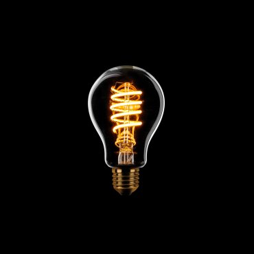 ETH Standard Spiral LED Filament - E27 - 8W dimmable - 1800K - transparent