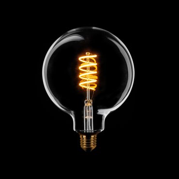 ETH Globe Spiral LED Filament - Ø 12,5 cm - E27 - 8W dimmable - 1800K - transparent