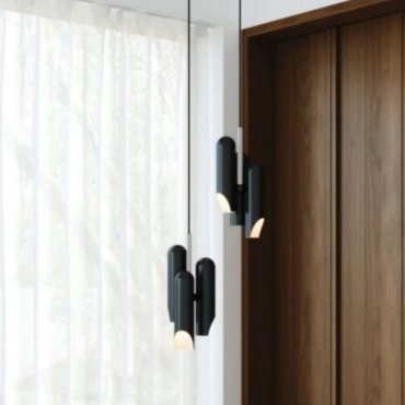 Design For The People Rochelle - lampe suspendue 3L - 20,7 x 344 cm - noir