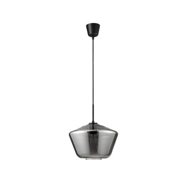 Nova Luce Veiro - lampe suspendue - Ø 30 x 120 cm - noir et chrome