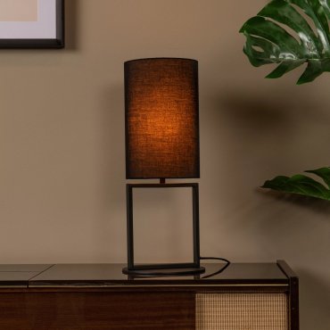 Lucide Herman - lampe à poser - Ø 20 x 50 cm - noir