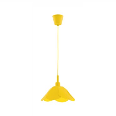 Nova Luce Udine - lampe suspendue - Ø 25 x 100 cm - jaune