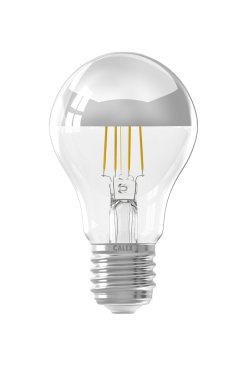 Calex Lampe diamant à filament LED - Ø 6 x 10 cm - E27 - 4W - dimmable - 2700K - transparent avec réflecteur