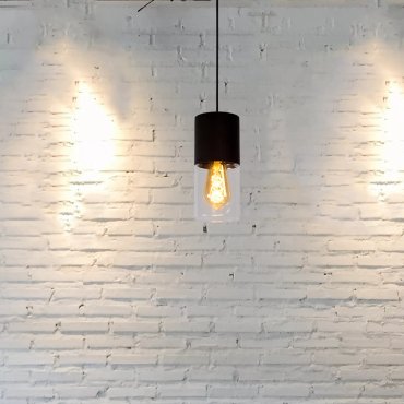 Lucide Zino - lampe suspendue - Ø 10 x 153 cm - noir fumé
