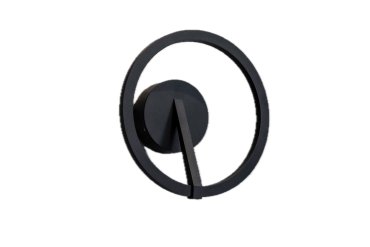 Artdelight Oregon - applique murale - Ø 22 x 10 cm - 12W dimmable led inclus - noir