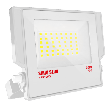 Century Italia Sirio Slim - spot - 16 x 14,7 x 2,9 cm - 30W LED inclus - IP66 - blanc