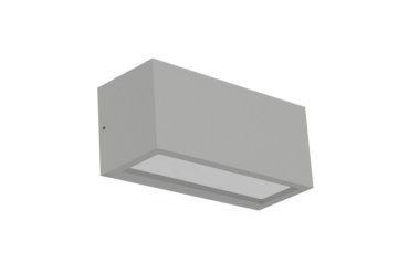 Century Italia Reverso - applique d'extérieur - 10 x 11 x 25 cm - IP65 - gris