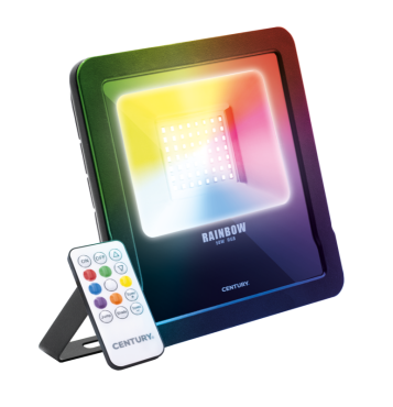 Century Italia Rainbow - spot - 23,7 x 3,6 x 20 cm - 50W LED inclus - couleur de lumière réglable - IP65 - noir