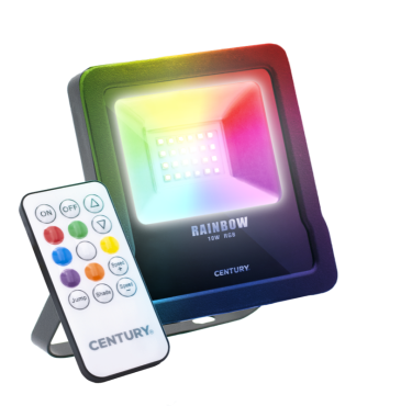 Century Italia Rainbow - spot - 10 x 2,7 x 12,5 cm - 10W LED inclus - couleur de lumière réglable - IP65 - noir