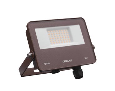 Century Italia Porteo CCT - spot - 14,4 x 16,2 x 3,6 cm - 30W LED inclus - couleur de lumière réglable - IP65 - brun