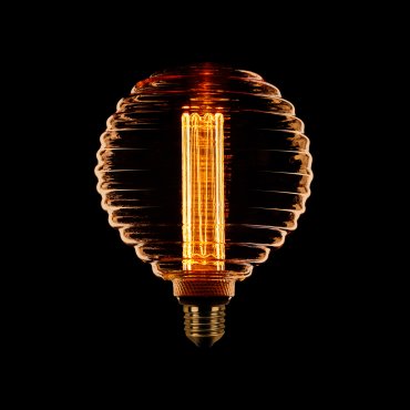 ETH Deco Filament LED - E27 - 3 niveaux de gradation - 1W/2.5W/5W - 1800K - or
