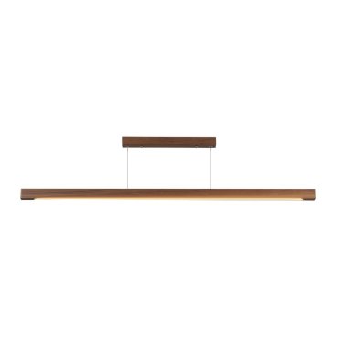 VK Lighting Woody - lampe suspendue - 180 x 4,5 x 200 cm - 27W Dali dimmable led inclus - dark wood