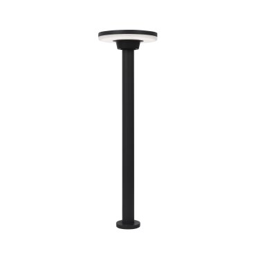 Nova Luce Suite - lampe de jardin - Ø 18 x 60 cm - 12W LED inclus - IP54 - noir