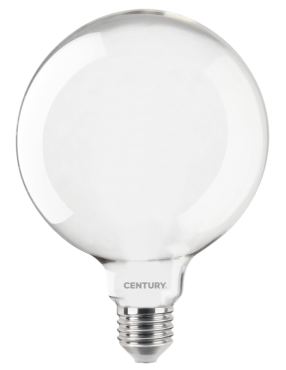 Century Italia Lampe à filament LED - Ø 12,5 x 17 cm - E27 - 16W non-dimmersible - 3000K - opale