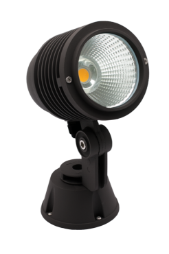Century Italia Dobi - spot au sol - 5 x 10,3 x 24,8 cm - 15W LED inclus - IP65 - noir